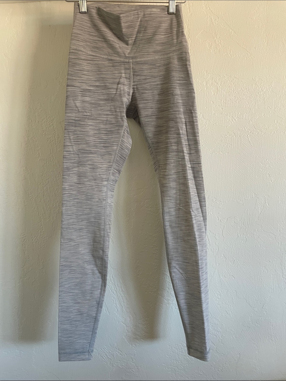 lululemon athletica Heathered Light Gray High-Rise Leggings